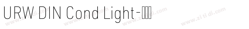 URW DIN Cond Light字体转换